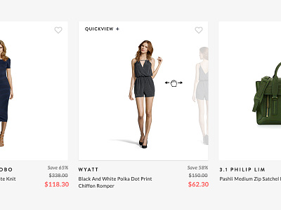 Product Swipe category page ecommerce product display swipe