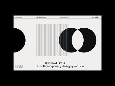 Studio—BA® 3d agency clean design graphic design graphic designer minimal motion portfolio typography web web design web designer website