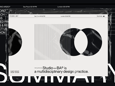 Studio—BA® Launch 3d branding design motion motion design motion graphic portfolio ui ux web web design web designer website
