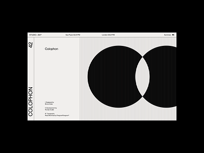 Studio—BA® - Art Direction⁠ agency branding concept minimal motion portfolio typography ui ux web design web designer website