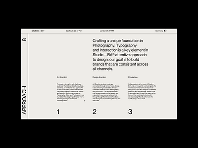 Studio—BA® - Interaction⁠⠀ agency branding design motion portfolio typography ui ux web web design website