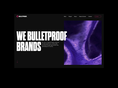 Bulletproof Site Launch agency branding minimal motion motion design portfolio typography ui web web design website