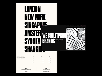 Bulletproof - New Site Launch Shots agency animation branding design logo motion graphics portfolio typography web web design website