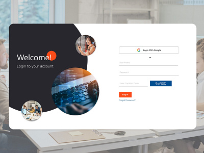 Login Page Design ui ux