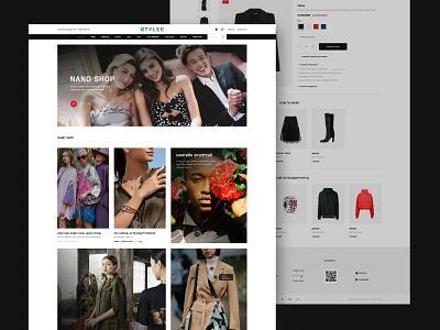 Stylee app design design ecommerce design ecommerce web fashion brand fashion design fashion web shop shopdesign shopping ui ui ux webdesign