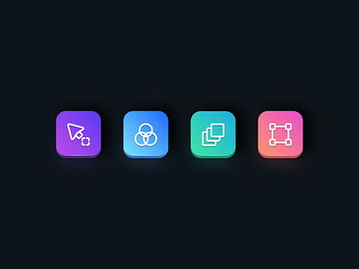 Icons branding colorful concept design gradient icon icondesign icons iconset illustraion logo simple ui