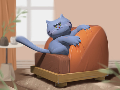 有些时候讲道理是没有用的，比如，猫爱抓沙发