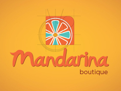 Logo Mandarina Boutique boutique branding design logo mandarina structure