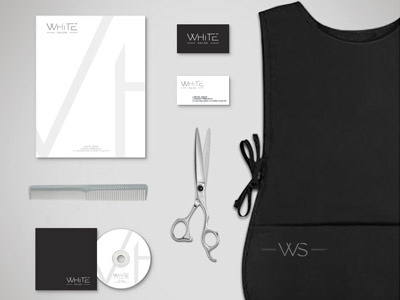 White Salon Branding