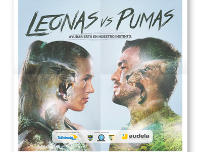 Leonas vs Pumas [Double Exposure] double exposure game leonas match photography pumas retouch rugby wild