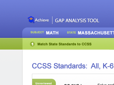 Gap Analysis Tool education online software green purple web application