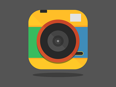 Lomo Camera iOS 7 Flat Icon cam camera fisheye flat icon ios ios 7 ios7 iphone lomo lomographic rip curl