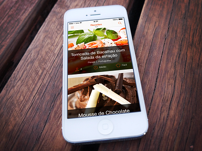 SAPO Sabores - iOS comida cook cooking cozinha food ios ios 7 ios7 iphone sabores sapo ui