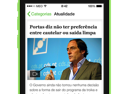 SAPO Jornais - News List covers ios ipad iphone jornais news newspapers sapo sapo jornais ui