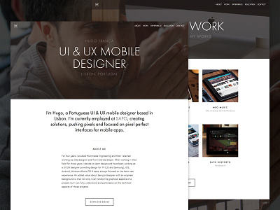 Personal Site css html personal portfolio responsive site squarespace ui web webdesign website