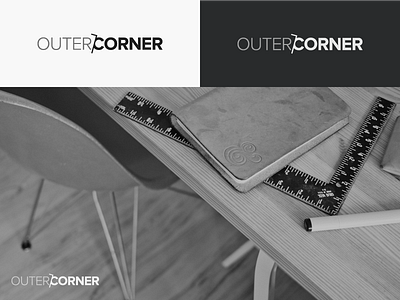 Outer Corner Brand brand branding corner icon identity logo logotype outer outer corner proxima nova