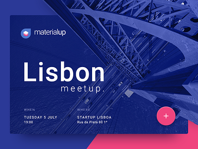 MaterialUp Lisbon Meetup design iosup lisboa lisbon material materialup meetup siteup talk uplabs