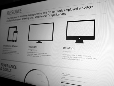 Resume Wireframes clean design minimal portfolio ui web wireframes