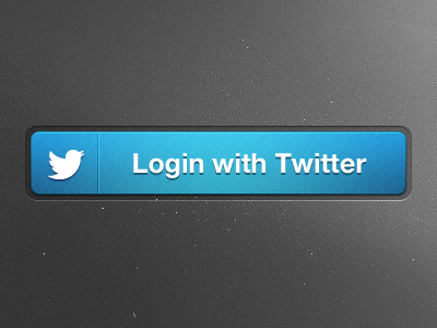 Twitter Connect Button (PSD) button login psd rebound twitter