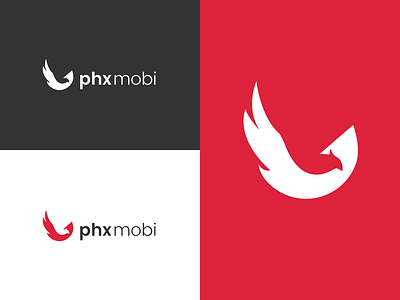Phoenix Mobile Festival Brand art art direction brand logo logotype phoenix phoenix logo phxmobi