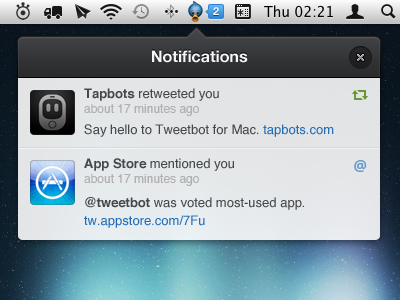 Tweetbot Notifications clean interface ios notifications rebound tapbots tweetbot ui
