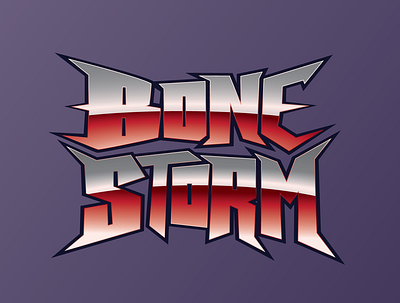 Branding Springfield #9: Bonestorm adobe bonestorm branding branding springfield design flat illustration illustrator logo texture the simpsons vector