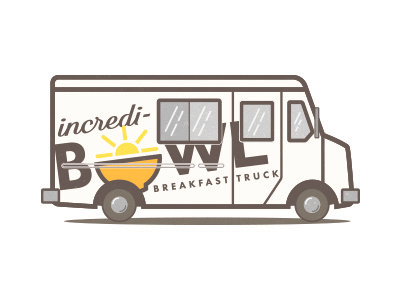 Incredi-Bowl Food Truck Illustration