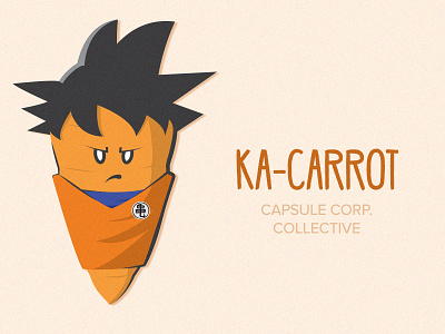 Ka Carrot capsulecorpcollective dbz dragonballz goku illustration ka carrot kakarot vector