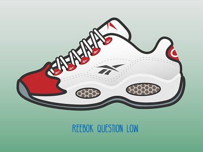 Reebok Question Low basketball illustration reebok shoes sneakers vector