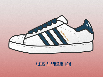 Adidas Superstar Low adidas illustration running shoes sneakers superstar vector