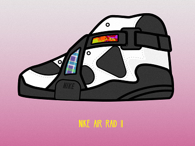 Nike Air Raid 2 basketball illustration nike shoes sneakers vector