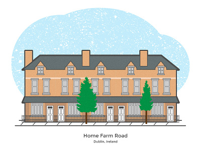 Home Farm Road adobe architecture dublin farm home illustrator ireland photoshop road texture vector