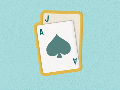 #ManBadgeMay: Play Black Jack ace adobe badge blackjack branding cards flat illustrator jack patch texture vector