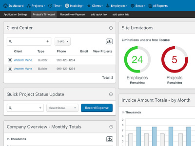 Web App Dashboard Redesign