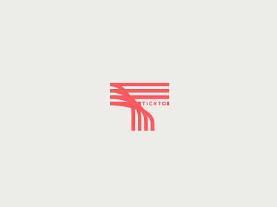 Tickto logo red stripes tick