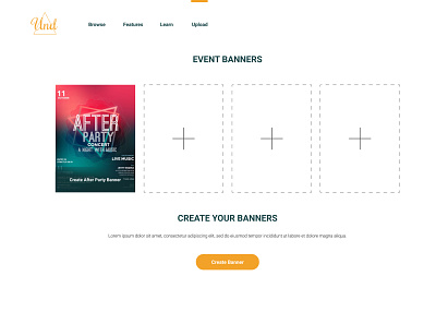 Add events design minimal ui ux web website