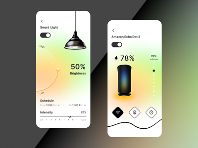 ui smart light animation app art branding control design graphic design home home furnishing icon illustration illustrator light logo logo design smart light typography ui ux vector