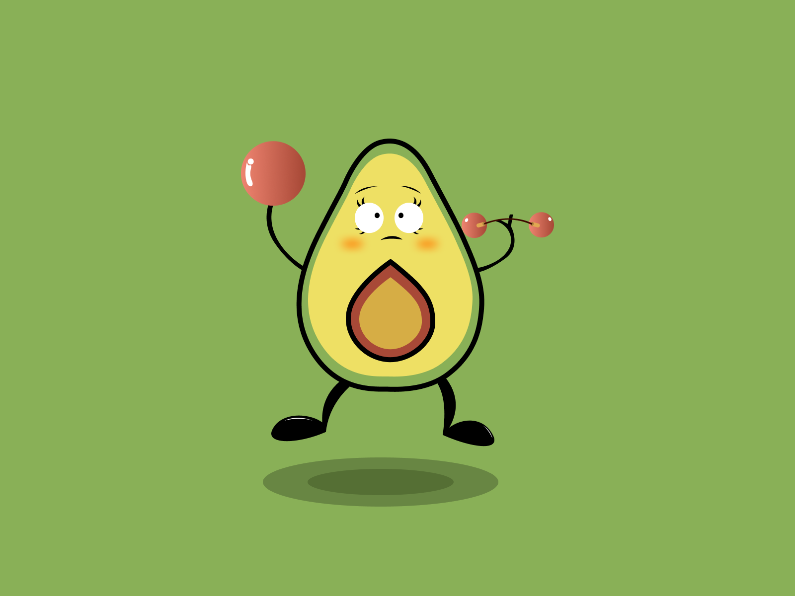 Avocado image design by 刘宁 on Dribbble