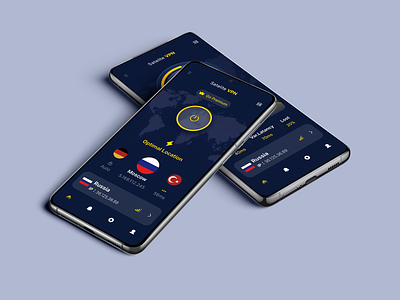 Interface design of VPN mobile terminal 3d animation app art branding design graphic design icon illustration illustrator logo logo design minimal typography ui ux vector vpn