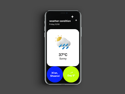 Weather interface design