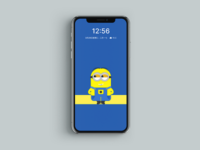 minions app date design free illustration minions mobile time ui ux vector illustration wallpaper