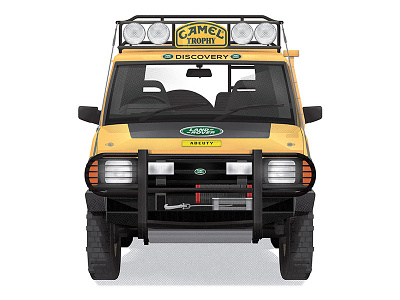Land Rover Discovery | Camel Back Edition 4x4 car illustration illustrator land rover off road photoshop truck vehicle