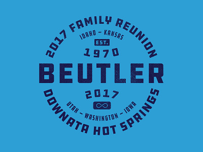 Beutler Family Reunion ford illustration line screenprint t shirt