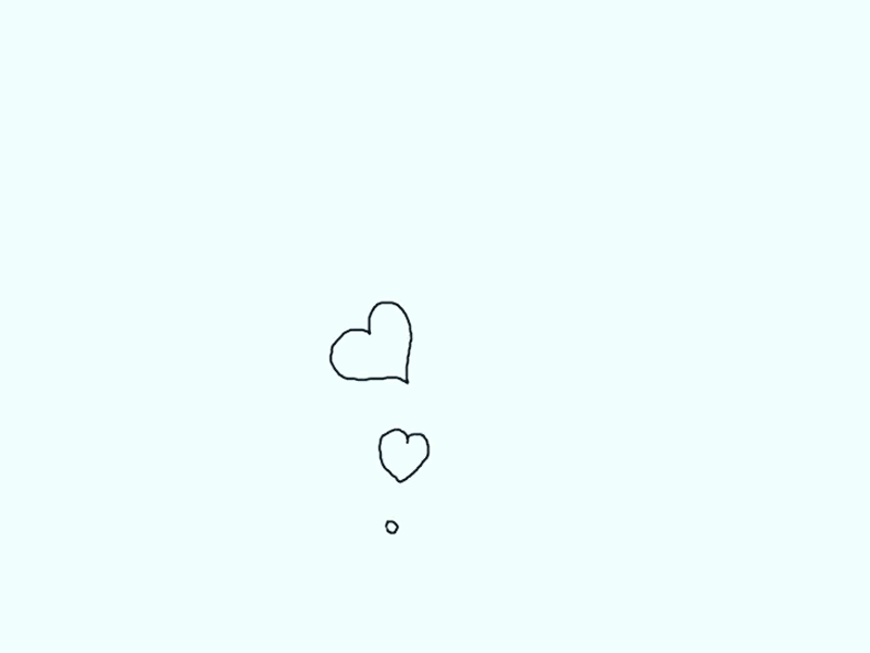 Hearts cel animation frame by frame hearts ipad pro line drawing random rough roughanimator