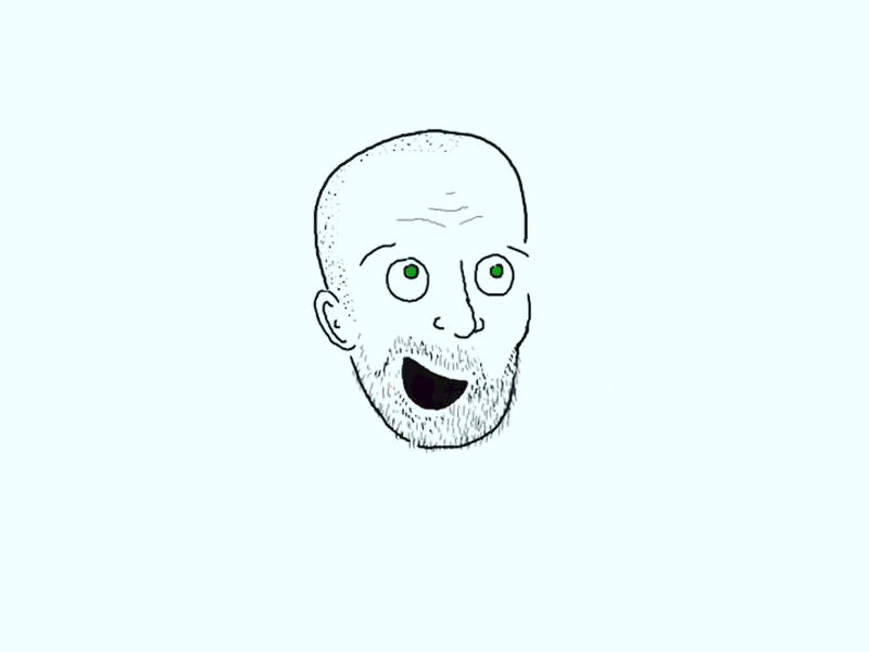 Pizza-faced animation cel animation face frame by frame ipad pro line drawing pizza random regrets