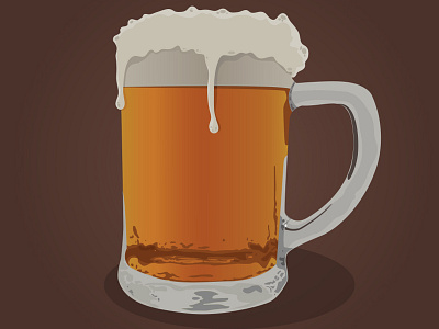 Cheers beer illustrator vector