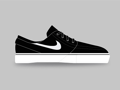 Drew my shoe illustrator nike sb shoes vector