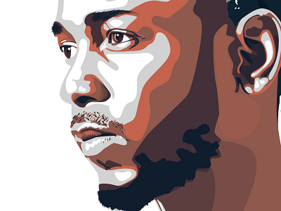 Kendrick Lamar Illustration digital drawing illustration illustrator portrait