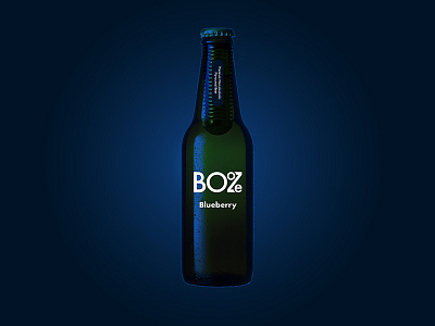 Booze alcohol blueberry bottle branding drink minimal packaging