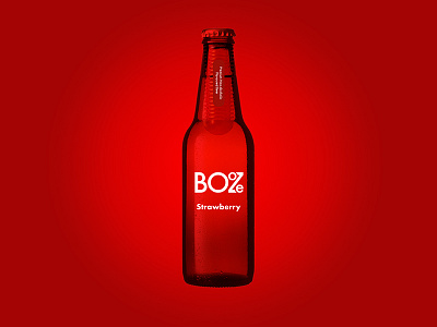 Booze alcohol bottle branding drink minimal packaging strawberry